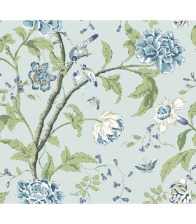 BL1784 - Teahouse Floral Wallpaper-Blooms 2 by York