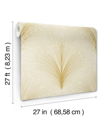 OI0681 - Papyrus Plume Wallpaper-New Origins by York