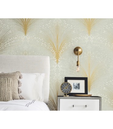 OI0682 - Papyrus Plume Wallpaper-New Origins by York