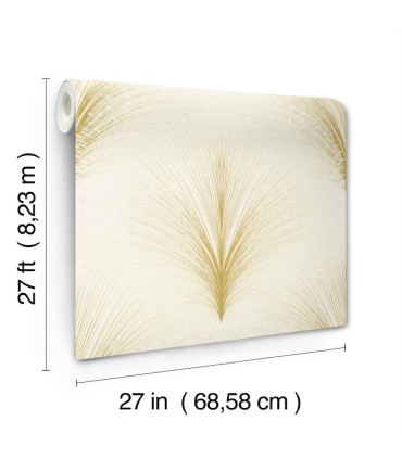 OI0683 - Papyrus Plume Wallpaper-New Origins by York