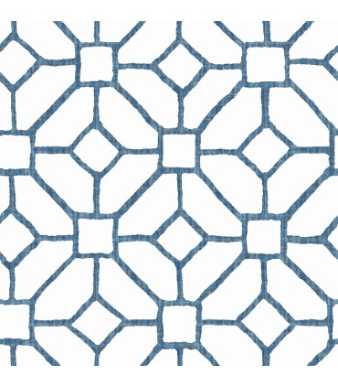 4120-26828 - Addis Blue Trellis Wallpaper-Middleton by A Street