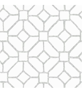 4120-26832 - Addis Grey Trellis Wallpaper-Middleton by A Street