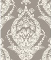 4120-26816 - Arlie Grey Botanical Damask Wallpaper-Middleton by A Street