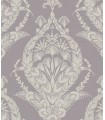4120-26820 - Arlie Lavender Botanical Damask Wallpaper-Middleton by A Street