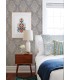 4120-26820 - Arlie Lavender Botanical Damask Wallpaper-Middleton by A Street