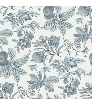 4120-26814 - Cecilia Light Blue Fruit Wallpaper-Middleton by A Street