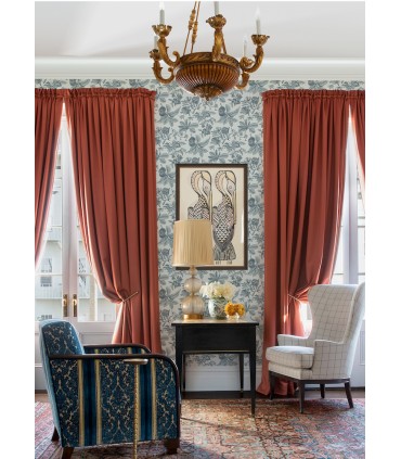 4120-26814 - Cecilia Light Blue Fruit Wallpaper-Middleton by A Street