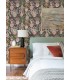 4120-72002 - Harper Brown Floral Vase Wallpaper-Middleton by A Street
