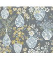 4120-72003 - Harper Grey Floral Vase Wallpaper-Middleton by A Street