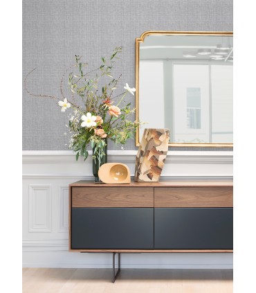 4120-26837 - Kantera Blueberry Fabric Texture Wallpaper-Middleton by A Street