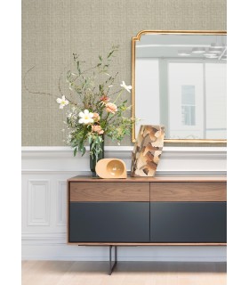 4120-26838 - Kantera Chestnut Fabric Texture Wallpaper-Middleton by A Street