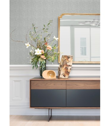 4120-26835 - Kantera Turquoise Fabric Texture Wallpaper-Middleton by A Street