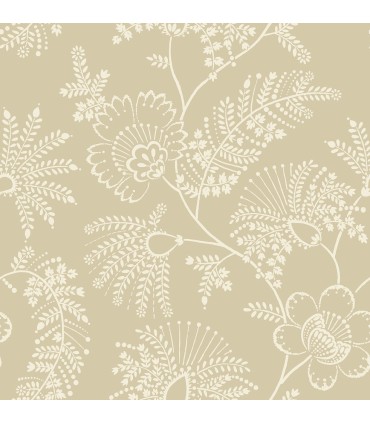 4120-26825 - Maeve Butter Jacobean Trail Wallpaper-Middleton by A Street