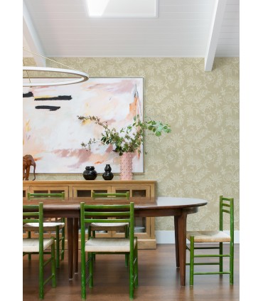 4120-26825 - Maeve Butter Jacobean Trail Wallpaper-Middleton by A Street