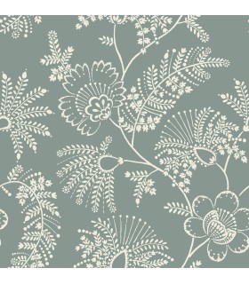 4120-26824 - Maeve Green Jacobean Trail Wallpaper-Middleton by A Street