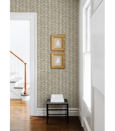 4120-26842 - Myrtle Gold Abstract Stripe Wallpaper-Middleton by A Street