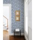 4120-26843 - Myrtle Indigo Abstract Stripe Wallpaper-Middleton by A Street