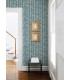 4120-26844 - Myrtle Sea Green Abstract Stripe Wallpaper-Middleton by A Street