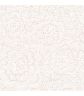 4120-26037 - Periwinkle Pink Textured Floral Wallpaper-Middleton by A Street