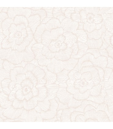 4120-26037 - Periwinkle Pink Textured Floral Wallpaper-Middleton by A Street