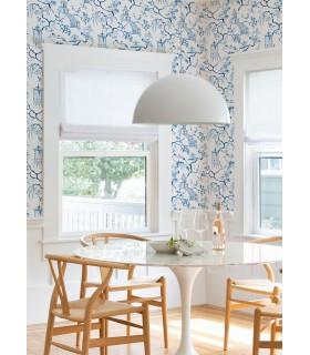 4120-26810 - Serena Blue Chinoiserie Wallpaper-Middleton by A Street