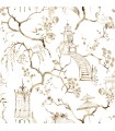 4120-26807 - Serena Coffee Chinoiserie Wallpaper-Middleton by A Street