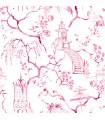 4120-26808 - Serena Rasberry Chinoiserie Wallpaper-Middleton by A Street