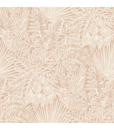 4120-26801 - Vita Blush Botanical Wallpaper-Middleton by A Street