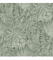 4120-26804 - Vita Green Botanical Wallpaper-Middleton by A Street