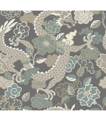 4120-72006 - Yanci Stone Dragon Wallpaper-Middleton by A Street