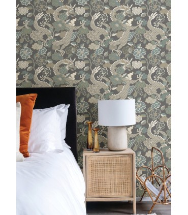 4120-72006 - Yanci Stone Dragon Wallpaper-Middleton by A Street