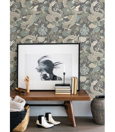 4120-72006 - Yanci Stone Dragon Wallpaper-Middleton by A Street