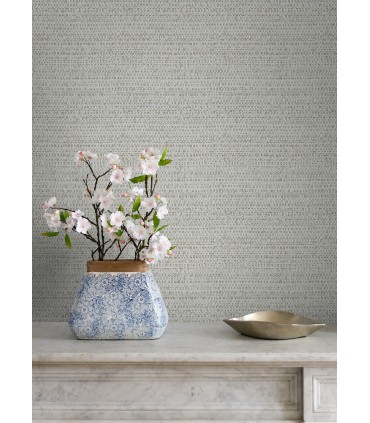 4071-70058 - Balantine Grey Weave Wallpaper-Blue Heron
