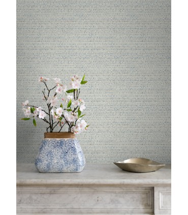 4071-70056 - Balantine Light Blue Weave Wallpaper-Blue Heron