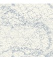 4071-71056 - Charts Navy Nautical Chart Wallpaper-Blue Heron