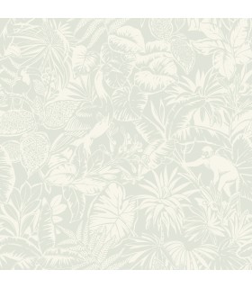 4071-71013 - Corcovado Aqua Jungle Jamboree Wallpaper-Blue Heron