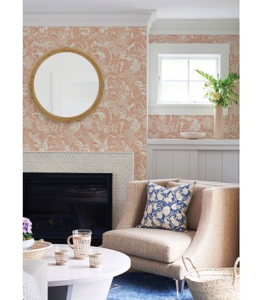 4071-71010 - Corcovado Coral Jungle Jamboree Wallpaper-Blue Heron