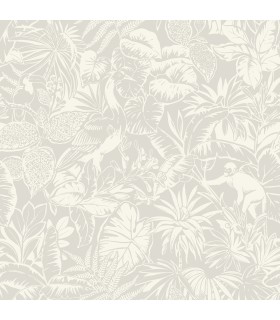 4071-71011 - Corcovado Grey Jungle Jamboree Wallpaper-Blue Heron