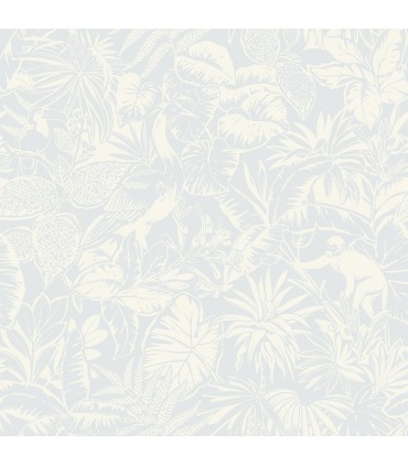 4071-71012 - Corcovado Light Blue Jungle Jamboree Wallpaper-Blue Heron