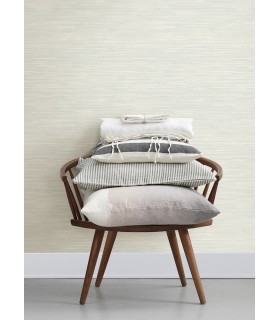 4071-71067 - Grassweave Aqua Imitation Grasscloth Wallpaper-Blue Heron