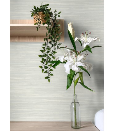 4071-71067 - Grassweave Aqua Imitation Grasscloth Wallpaper-Blue Heron