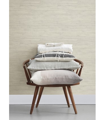 4071-71065 - Grassweave Light Grey Imitation Grasscloth Wallpaper-Blue Heron