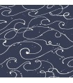 4071-71004 - Kuroshio Navy Ocean Wave Wallpaper-Blue Heron