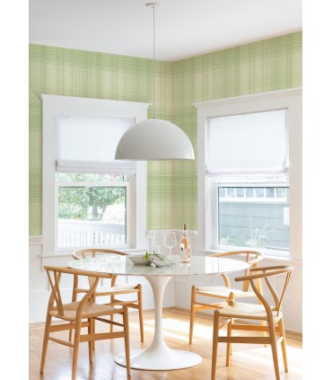 4071-71042 - Madras Green Plaid Wallpaper-Blue Heron