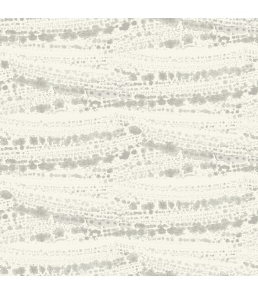 4071-71045 - Rannell Grey Abstract Scallop Wallpaper-Blue Heron