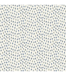 4071-71060 - Sand Drips Blue Painted Dots Wallpaper-Blue Heron