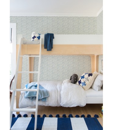 4071-71060 - Sand Drips Blue Painted Dots Wallpaper-Blue Heron