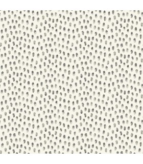 4071-71063 - Sand Drips Dark Grey Painted Dots Wallpaper-Blue Heron
