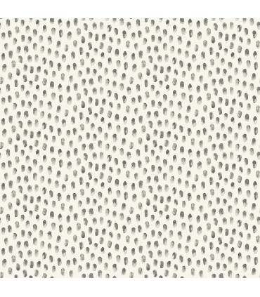 4071-71063 - Sand Drips Dark Grey Painted Dots Wallpaper-Blue Heron