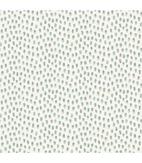 4071-71061 - Sand Drips Aqua Painted Dots Wallpaper-Blue Heron